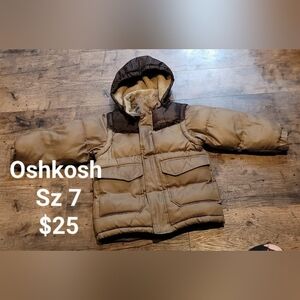 Oshkosh boys winter coat sz 7
